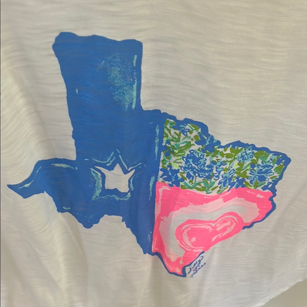Lilly Pulitzer Graphic Tee with Texas Print - Picture 5 of 5